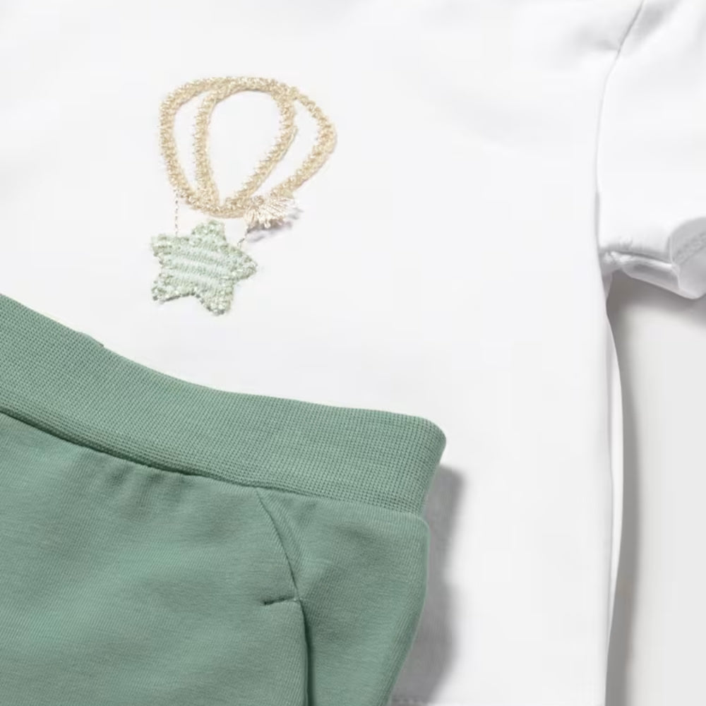 Mayoral Komplet dla chłopczyka 3-częściowy dresowy z koszulką Moss