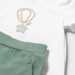 Mayoral Komplet dla chłopczyka 3-częściowy dresowy z koszulką Moss