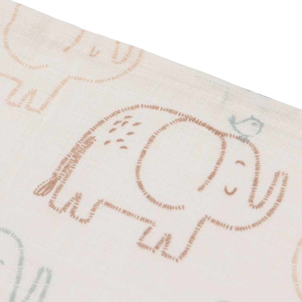 Jollein Chustki muślinowe 31x31cm Elephant Tales 3-Pak