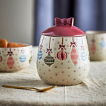 Bloomingville Słoik z kamionki Ornamentia Multi