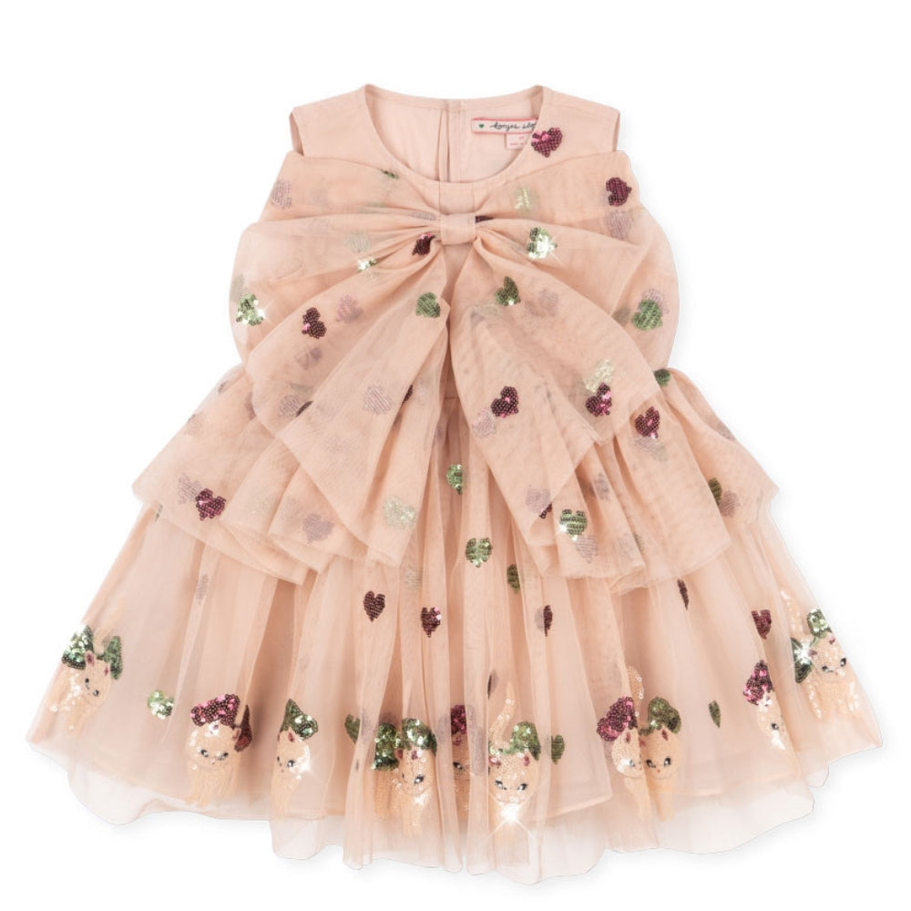 Konges Slojd Sukienka dla dziewczynki tiulowa Yvonne Bow Kitty