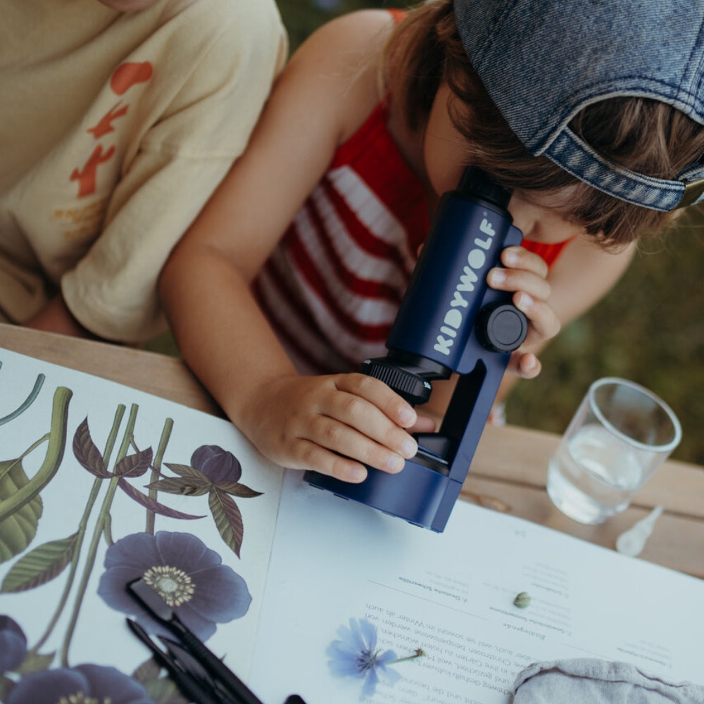 Kidywolf Mikroskop przenośny dla dzieci Kidymicroscope Zielony