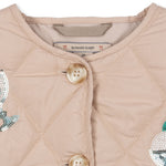 Konges Slojd Kurtka dla dziewczynki pikowana Flora Sequin Gelato