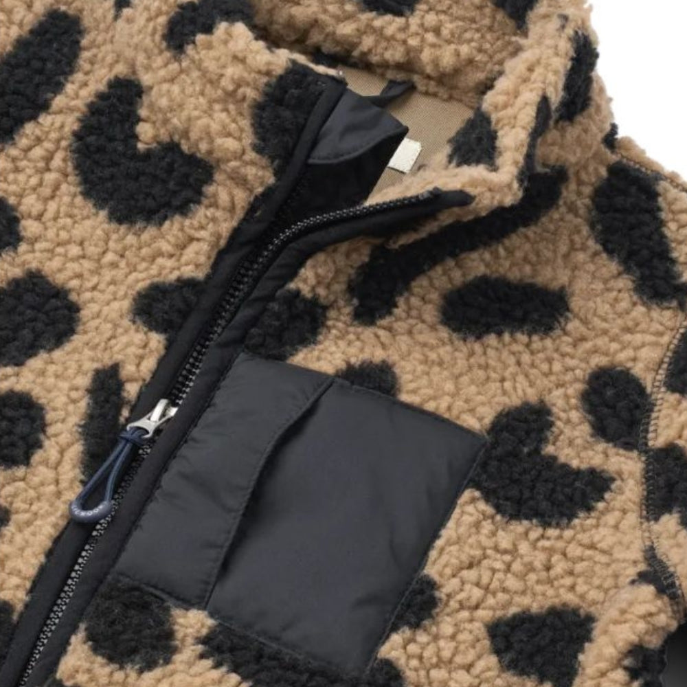 Liewood Kombinezon polarowy Nolano dla dzieci Mega leo Oat mix