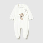 Mayoral Śpioszki ze śliniaczkiem Ecru