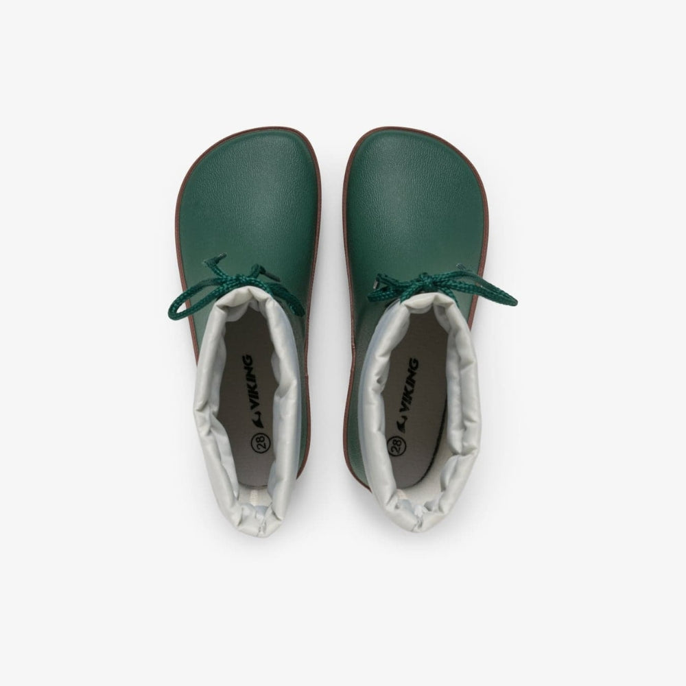 Viking Kalosze dziecięce barefoot Alv Dark Green