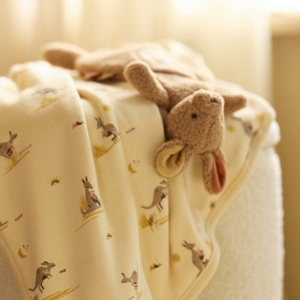 Jollein Szmatka przytulanka miękka Kangaroots