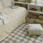 Lorena Canals Pufa Vichy Ivory Swan Lake