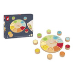 Janod Zabawka sensoryczna memory koło dotykowe Sensoriel