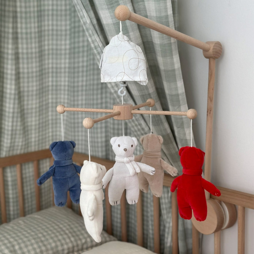 Muzpony Karuzela do łóżeczka z obrotową pozytywką Sleeping Teddy