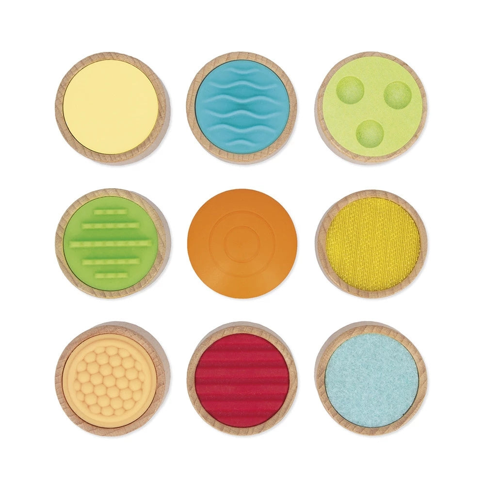 Janod Zabawka sensoryczna memory koło dotykowe Sensoriel