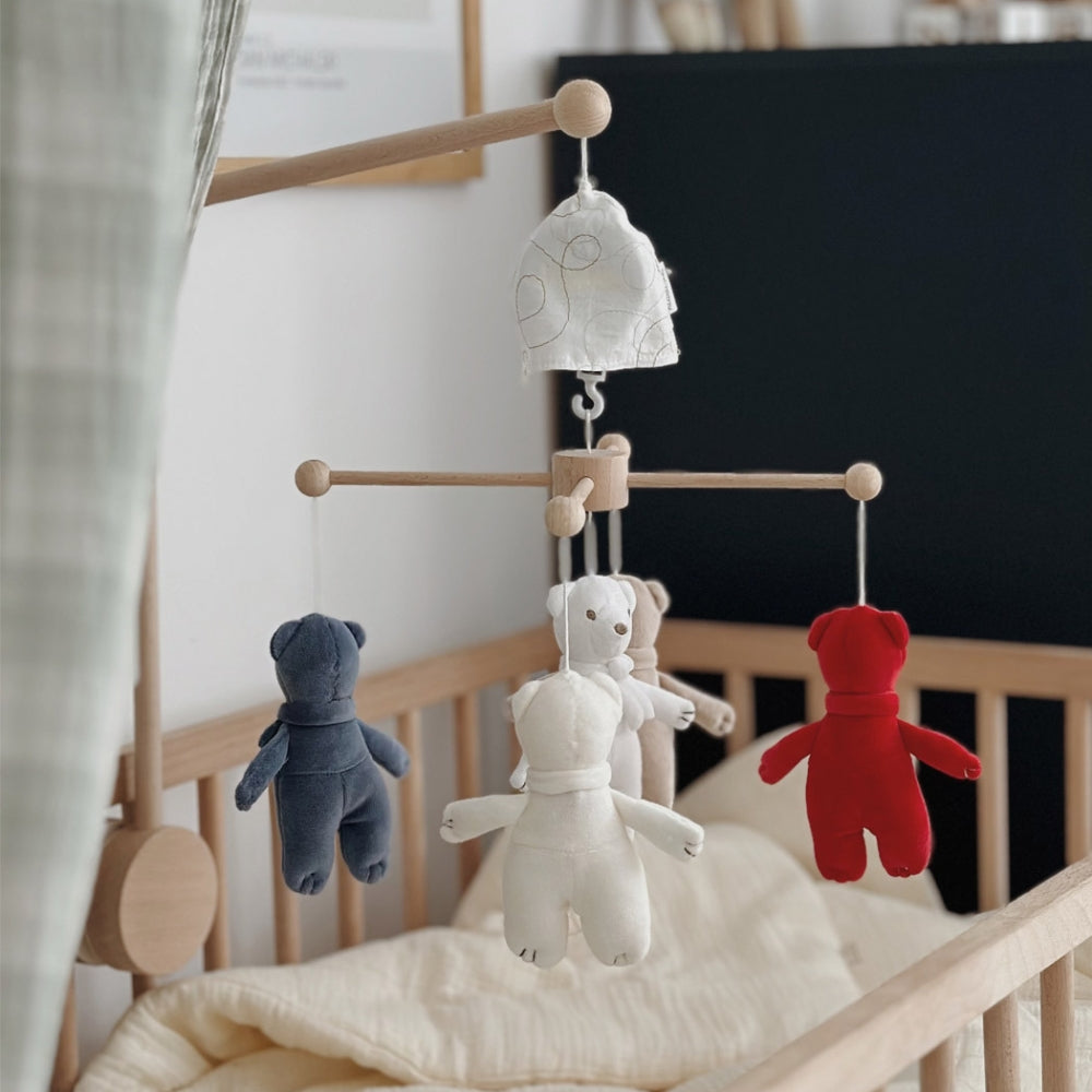 Muzpony Karuzela do łóżeczka z obrotową pozytywką Sleeping Teddy