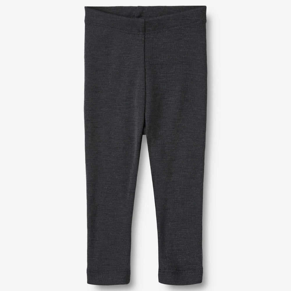 Wheat Legginsy dziecięce z wełny merino Navy