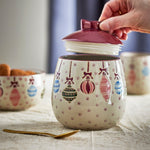 Bloomingville Słoik z kamionki Ornamentia Multi