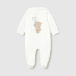 Mayoral Śpioszki ze śliniaczkiem Ecru