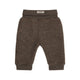 Huttelihut Spodenki niemowlęce z polaru wełnianego Merino Brown Melange