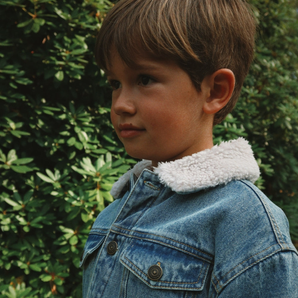 Konges Slojd Kurtka dżinsowa dla chłopca Magot Denim Blue