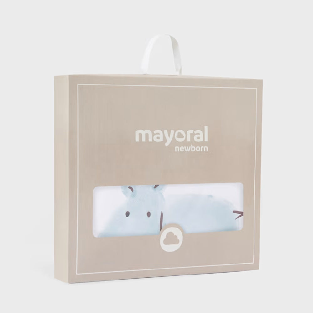 Mayoral Kocyk bawełniany dla niemowlaka Hazelnut