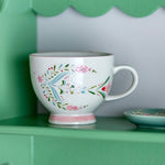 Bloomingville Kubki z kamionki Rosalynde White zestaw 4 sztuk