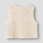 Lil’ Atelier Kamizelka niemowlęca dla dziewczynki Coconut Milk NMFFLORA