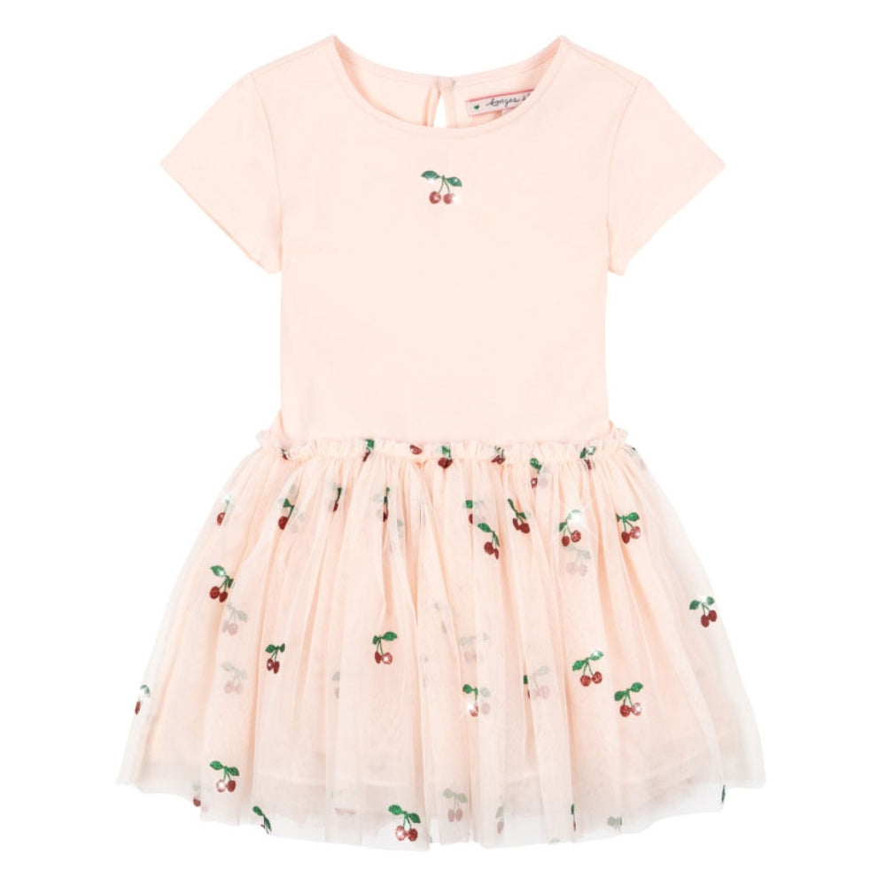 Konges Slojd Sukienka dla dziewczynki Ballerina Cherry Glitter