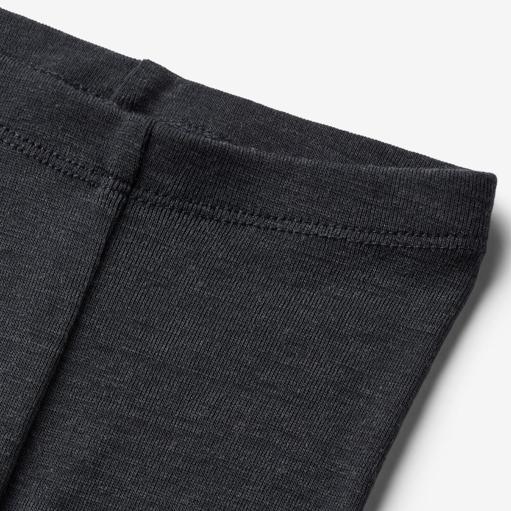 Wheat Legginsy dziecięce z wełny merino Navy