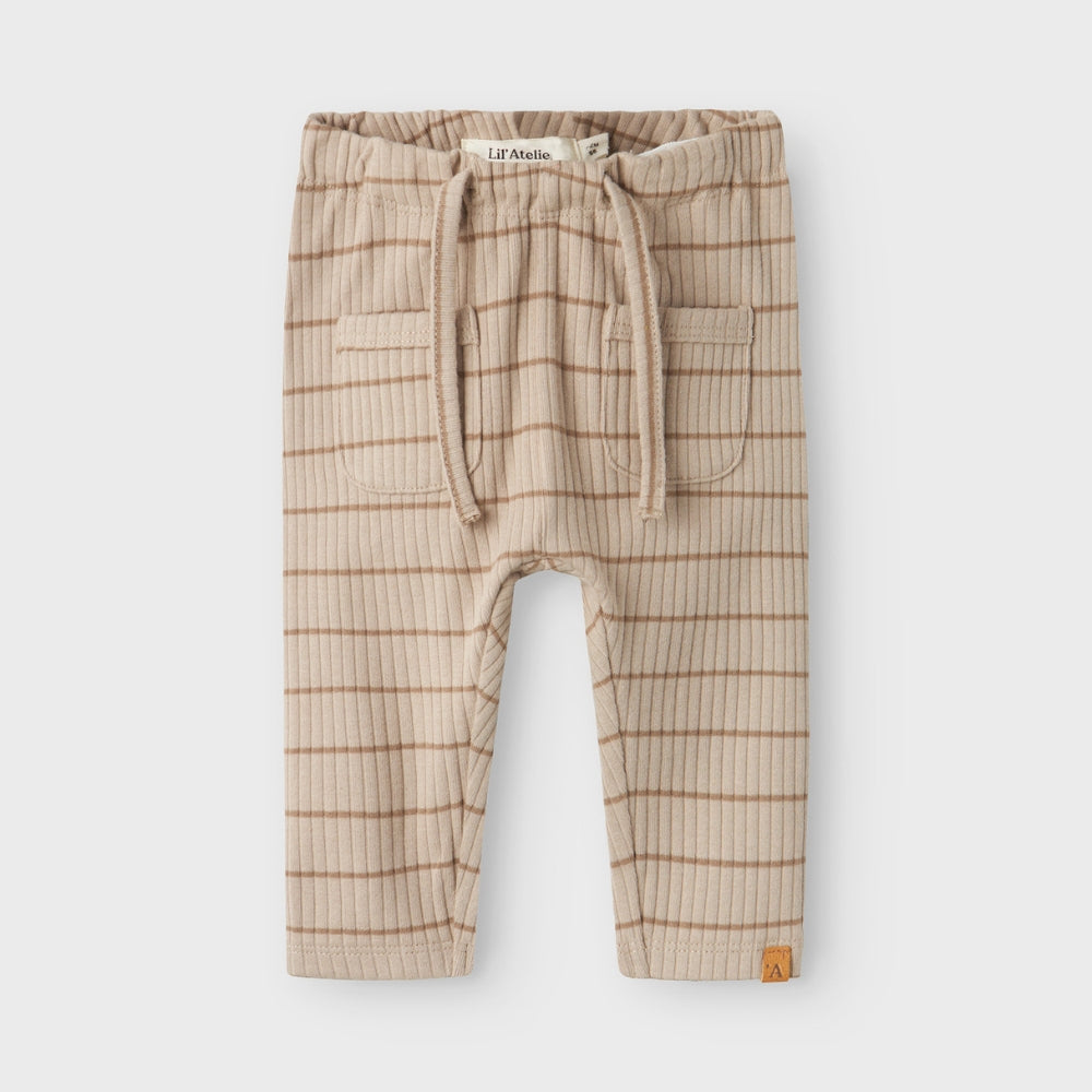 Lil’ Atelier Spodnie niemowlęce dla chłopca Pure Cashmere NBMKAIL
