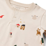Liewood Piżama dla dziecka Wilhelm Grow Printed Holiday / Sandy