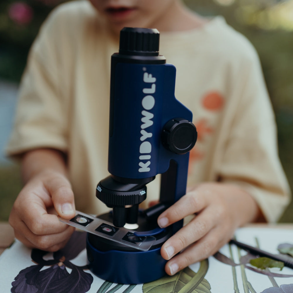 Kidywolf Mikroskop przenośny dla dzieci Kidymicroscope Zielony