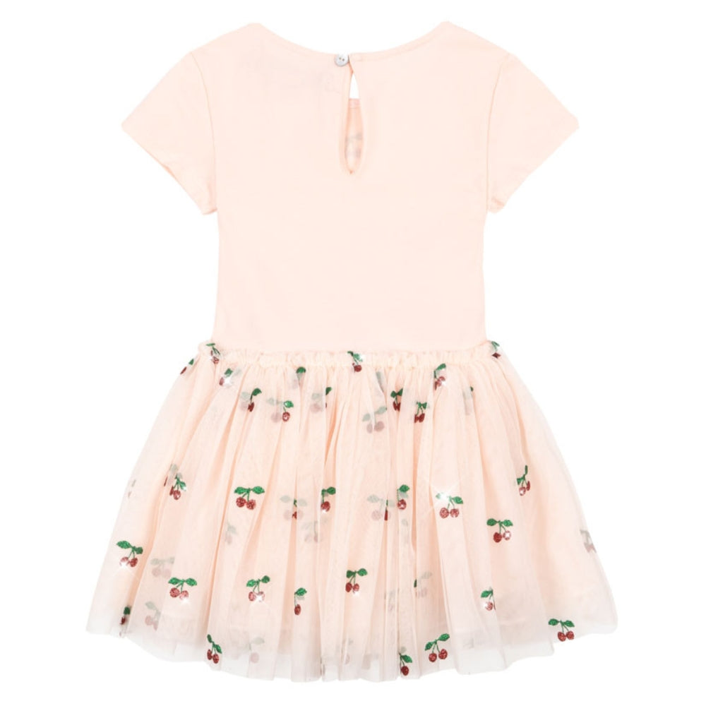 Konges Slojd Sukienka dla dziewczynki Ballerina Cherry Glitter