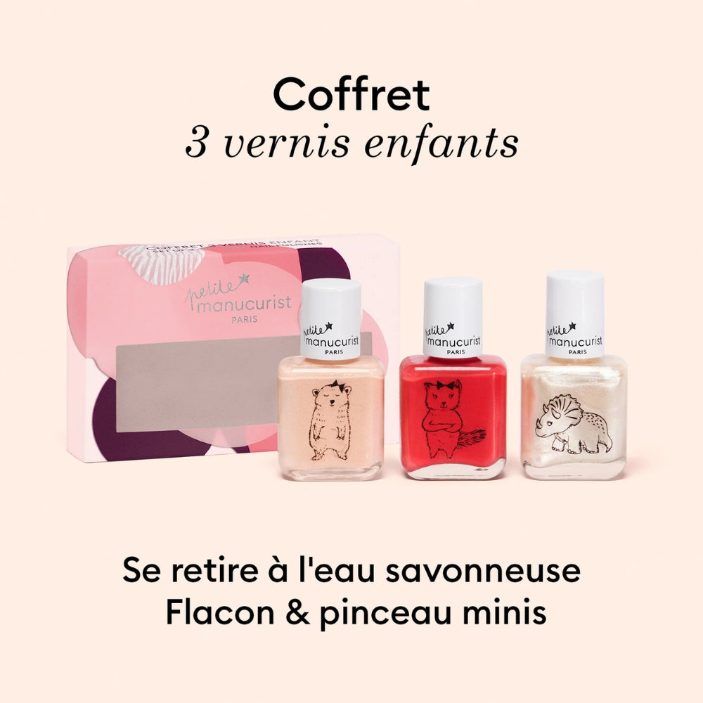 Manucurist Lakiery do paznokci dla dzieci Petite Trio