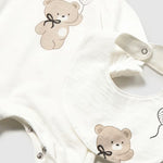 Mayoral Śpioszki ze śliniaczkiem Ecru