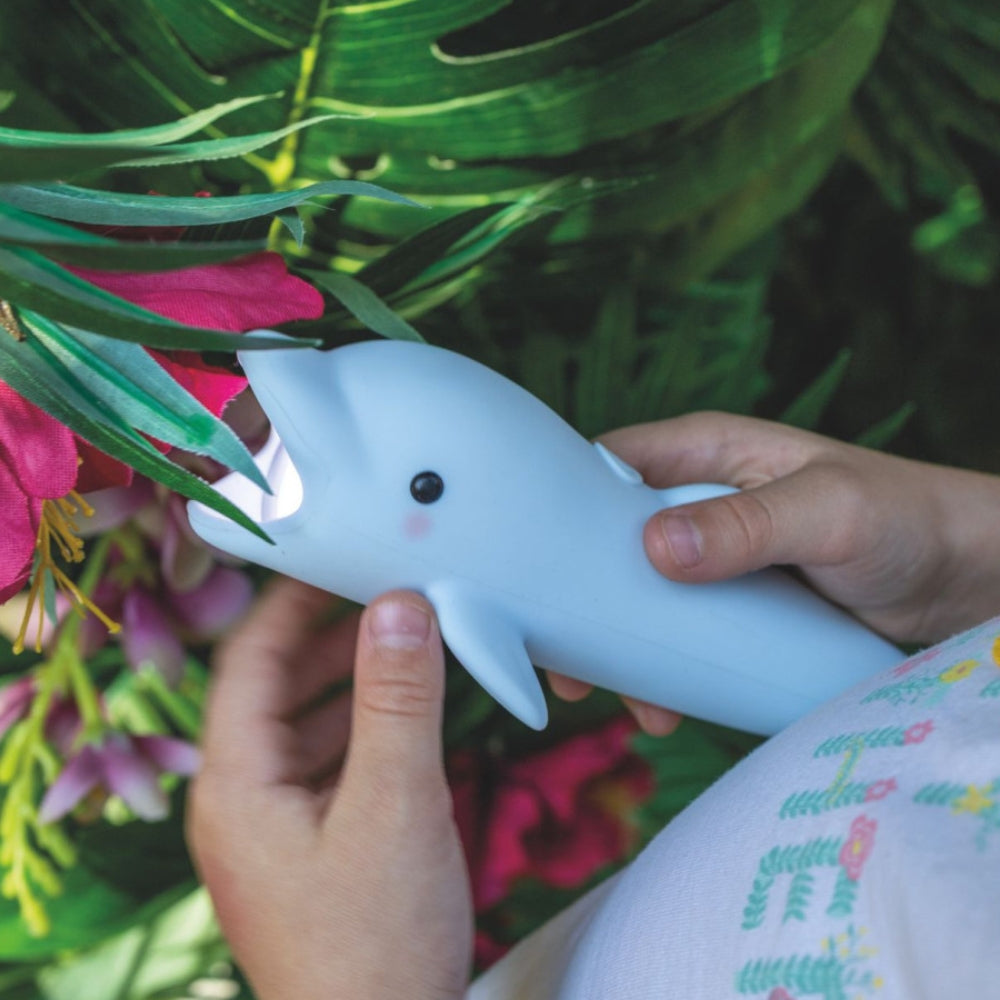 Rabbit & Friends Latarka dla dzieci Delfin BUBBLY