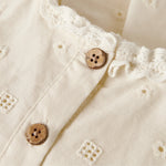 Lil’ Atelier Sukienka niemowlęca Coconut Milk NBFFLORES