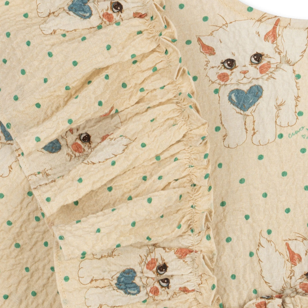 Konges Slojd Sukienka dla dziewczynki tiulowa Elin Bow Dot Miao Mist