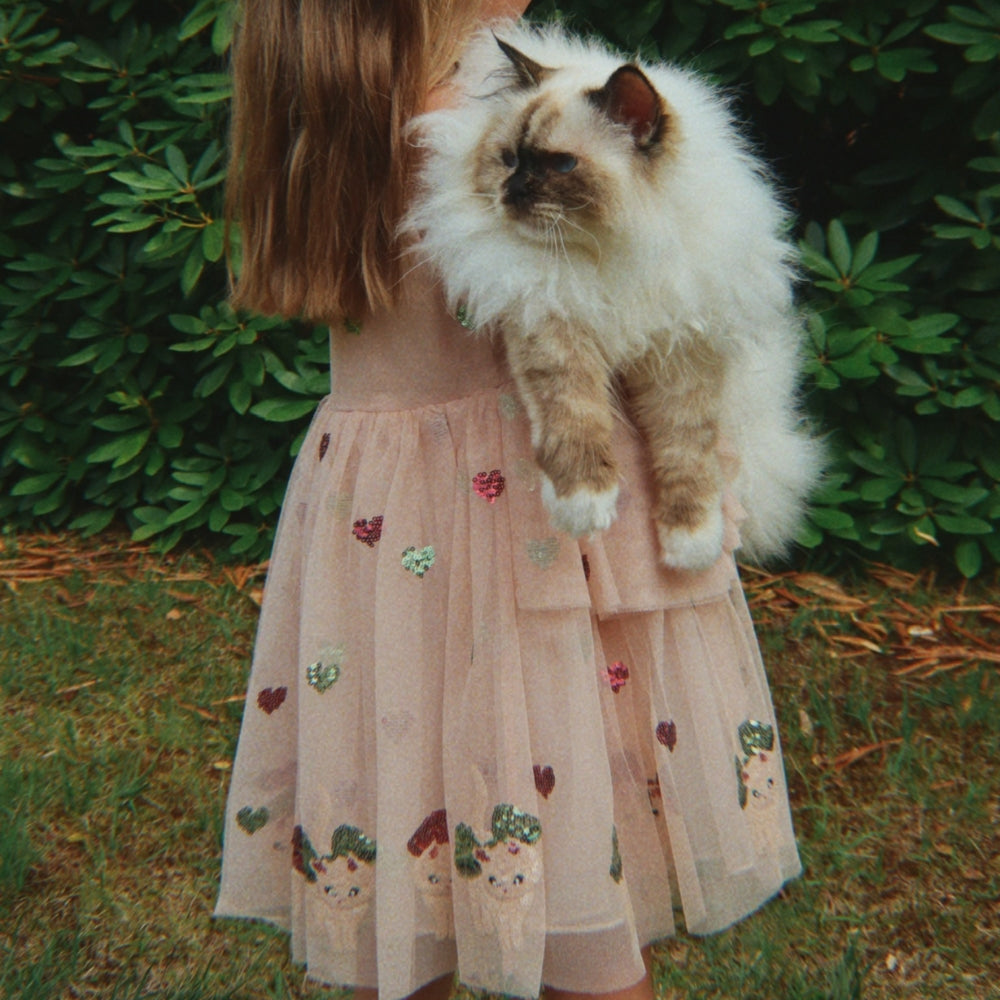 Konges Slojd Sukienka dla dziewczynki tiulowa Yvonne Bow Kitty