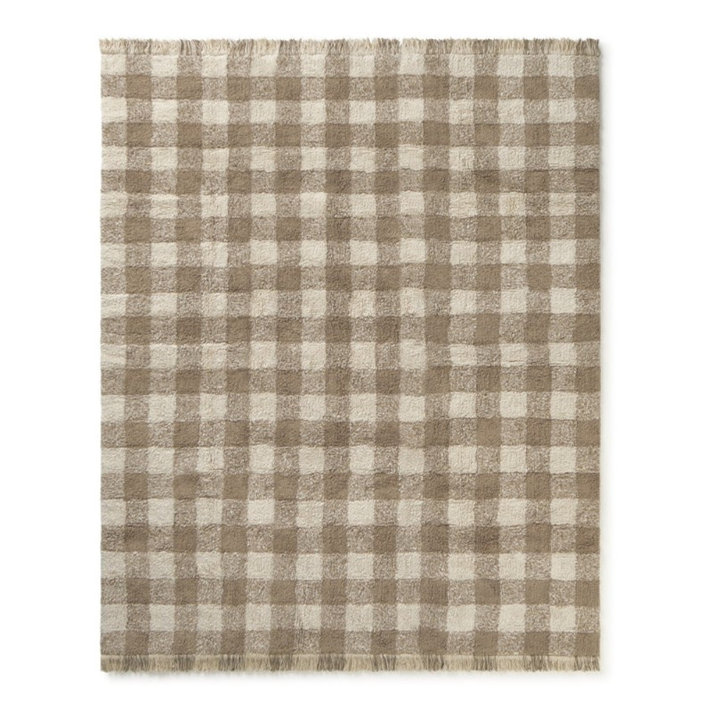 Lorena Canals Dywan Vichy Marron Swan Lake 90 × 120 cm