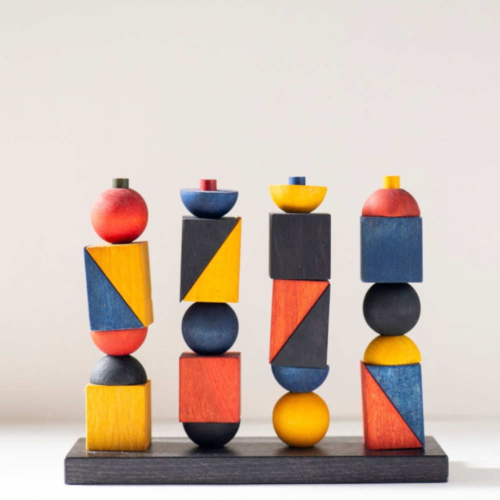 Wooden Story Drewniana Układanka dla dzieci Płotek Modern