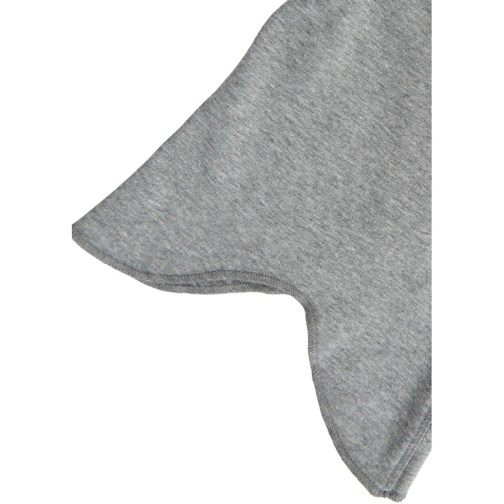 Mikk Line Bawełniana kominiarka dla dzieci Light Grey Melange