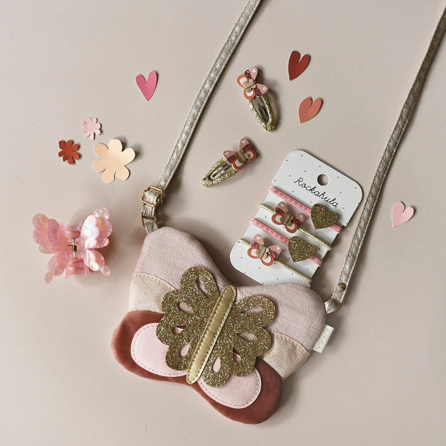 Rockahula Spinki dla dziewczynki Patchwork Butterfly
