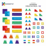 Connetix Klocki magnetyczne dla dzieci Rainbow Creative Pack 102el.