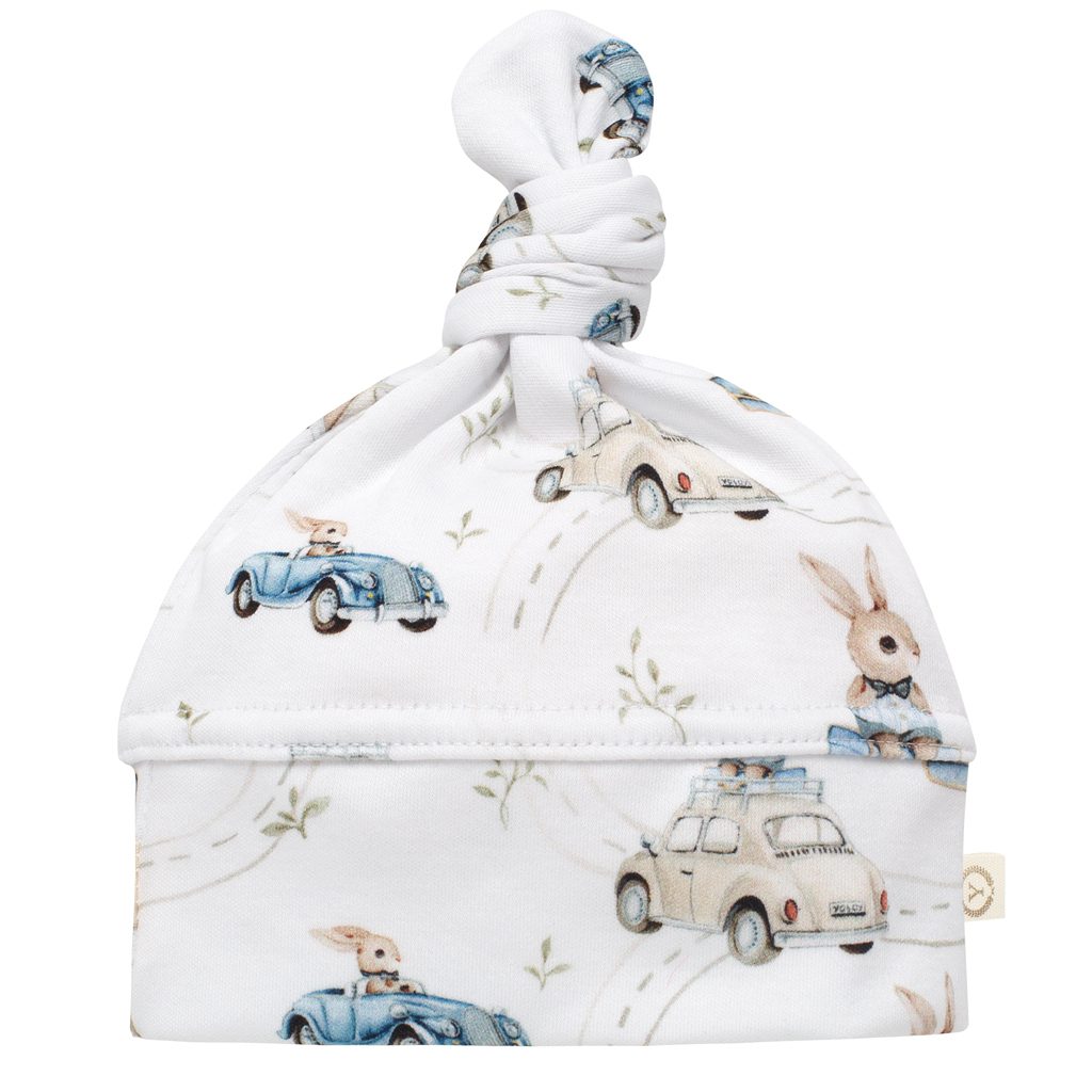 YOSOY Czapeczka dla niemowlaka organic cotton Cars 56