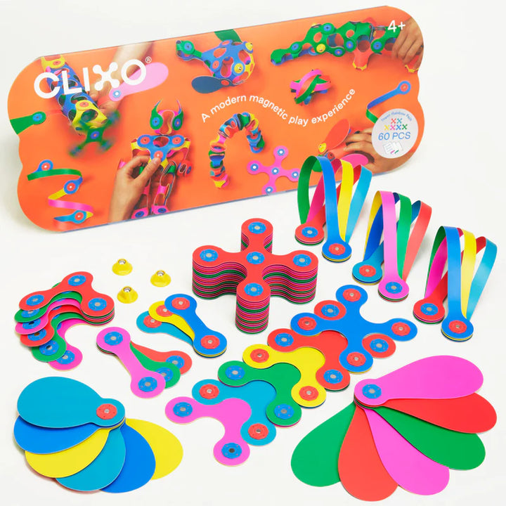 Clixo Klocki magnetyczne dla dzieci Super Rainbow Pack