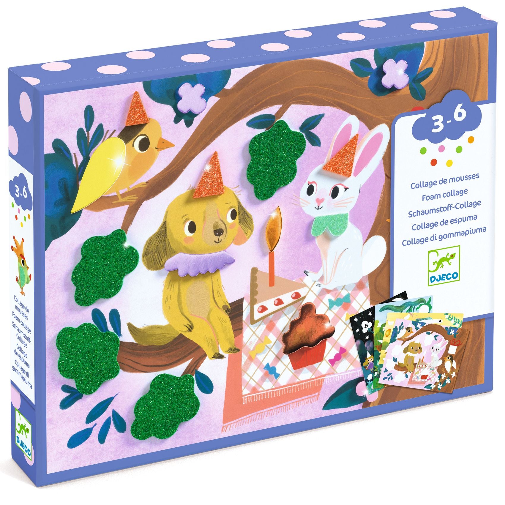 Djeco Zestaw artystyczny mozaiki dla dzieci Leśne przyjęcie