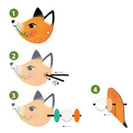 Djeco Zestaw artystyczny nawlekanki zwierzątka