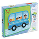 Djeco Magnetyczne puzzle dla dzieci Inzebox Pojazdy