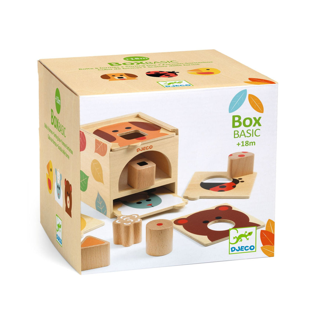 Djeco Drewniany sorter dla dziecka Box Basic