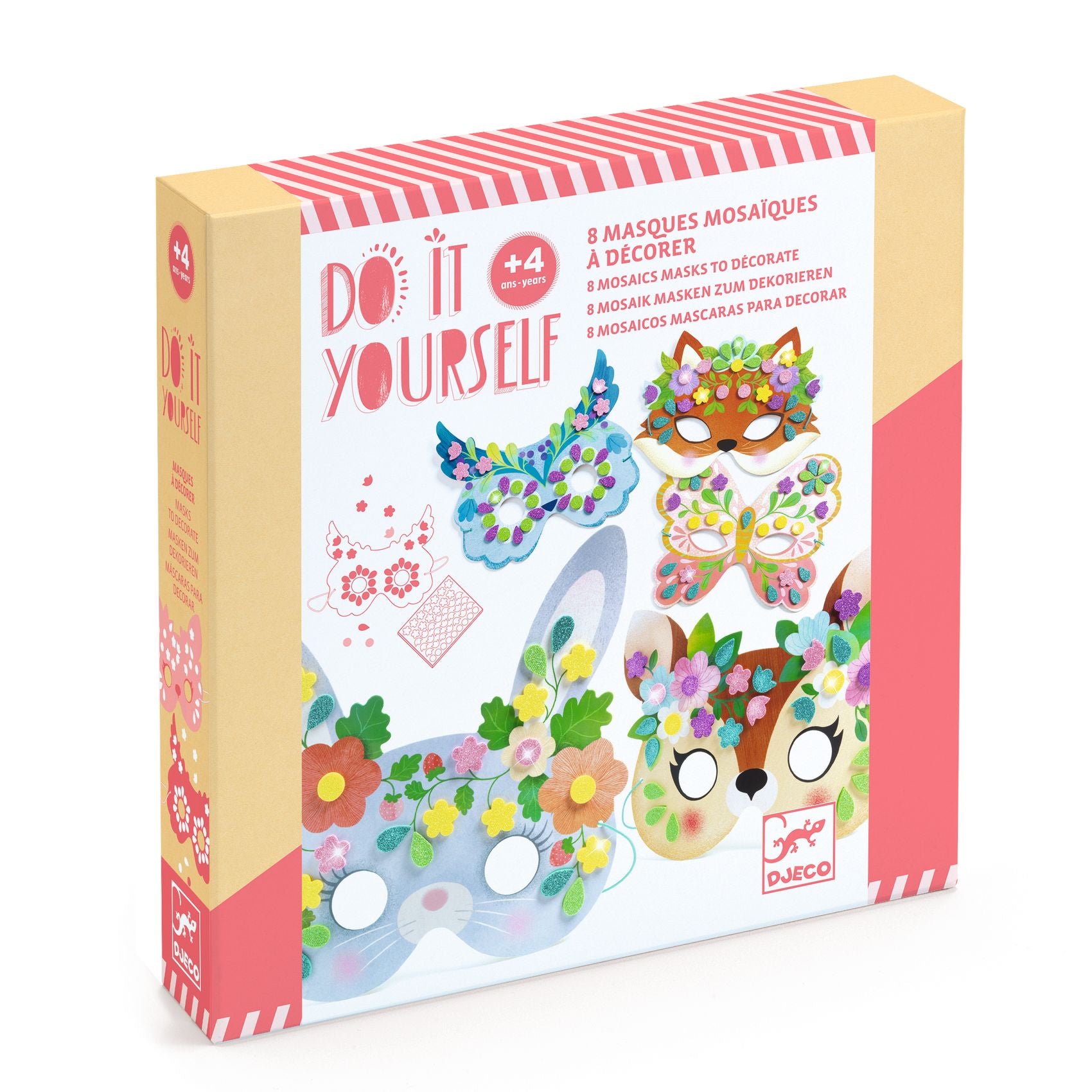 Djeco Zestaw artystyczny Zrób to sam Maski Leśne zwierzątka