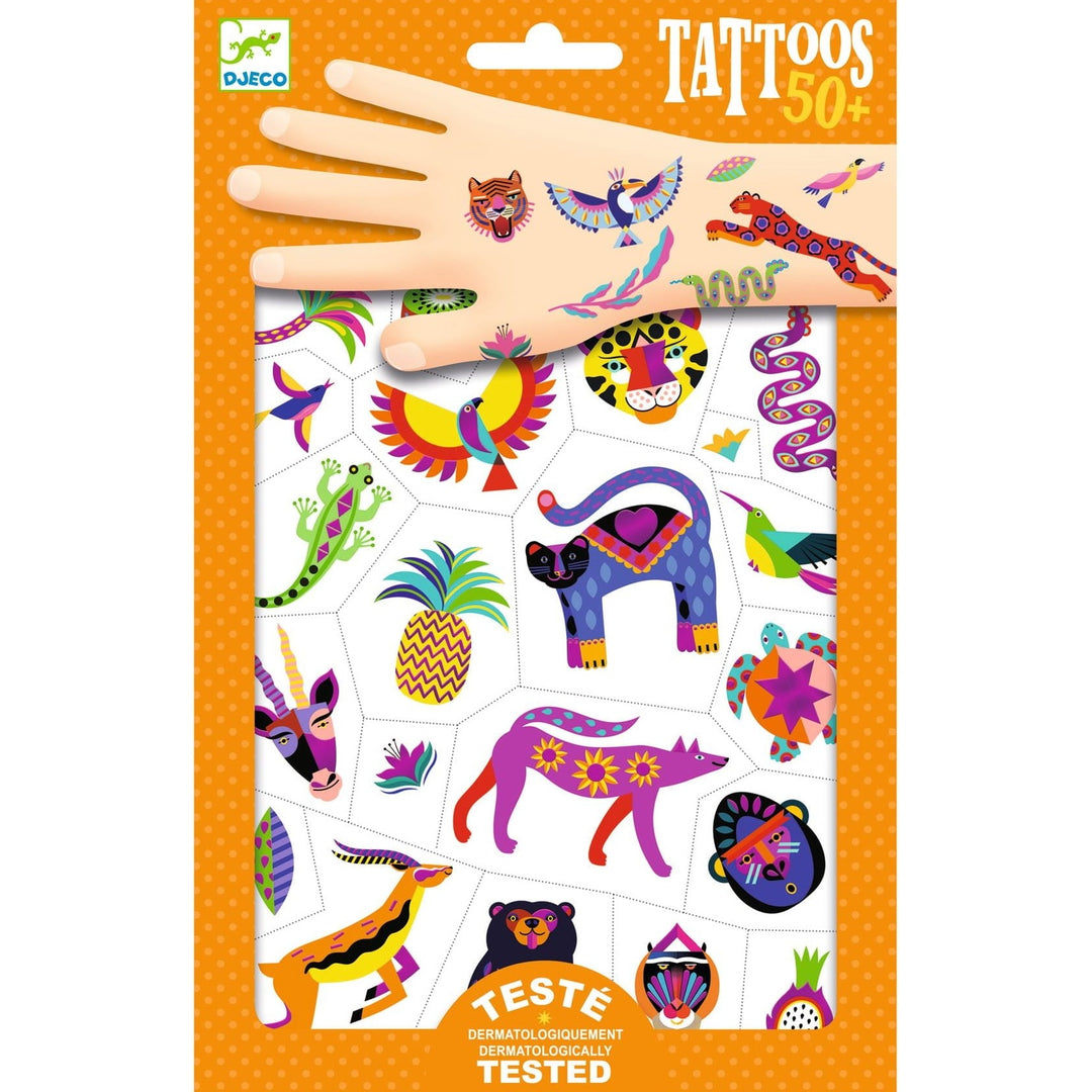 Djeco Tatuaże dla dzieci Egzotyka