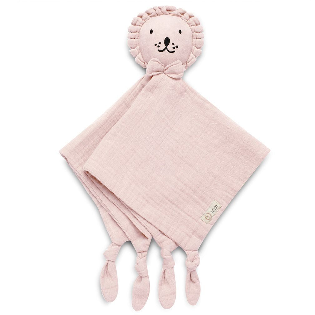 YOSOY Przytulanka dla niemowlaka Doudou Lion Powder Pink
